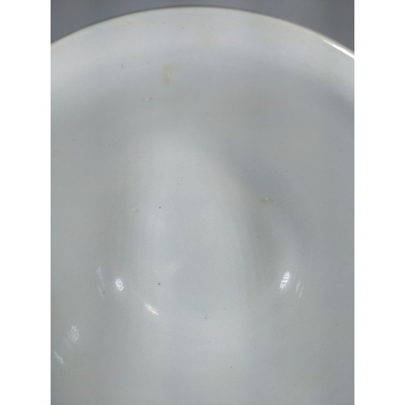 Antique White Ironstone Chamber Pot Potty No Lid Unique Shape Planter Flower Pot - Picture 4 of 9